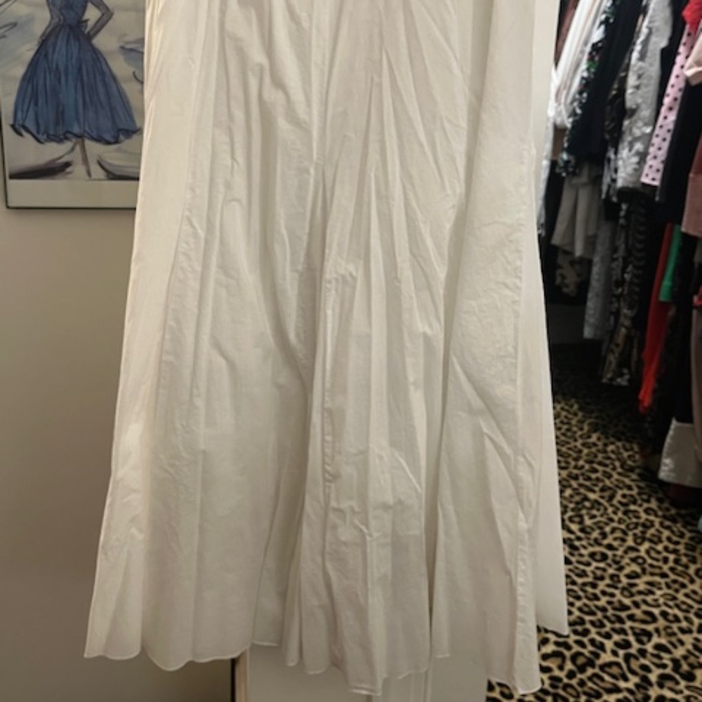 Vintage Karen Kane MAXI skirt/ white- great quality with lining (M)